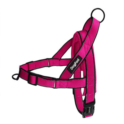 Dog Harness Leash Rope Set Adjustable Dogs Chest Back Traction Rope Puppy Pet Durable Outdoor Walking Rope Chain Belt - One Red Hill